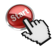 Start button and hand cursor photo