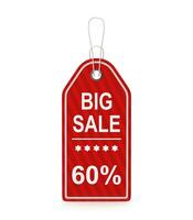 Big Sale Tag 60 Percent photo