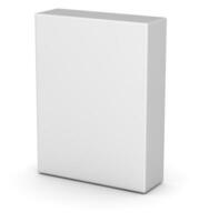 caja blanca en blanco foto