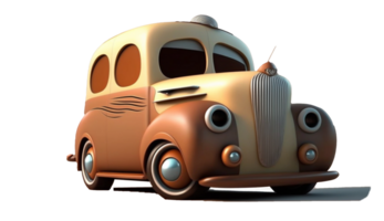 3d cartoon car pixar style realistic png for free download, Ai Generative