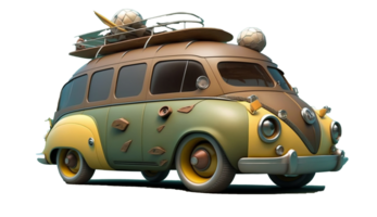 3d tecknad serie bil pixar stil realistisk png för fri ladda ner, ai generativ