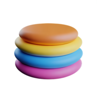 colorida marshmallow 3d doces ícone png