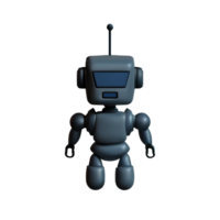 robot 3d rendering icon illustration png