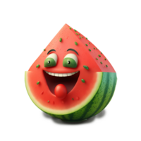 Free fruits png, cute funny fruit vegetable character, cartoon style, Ai Generative png