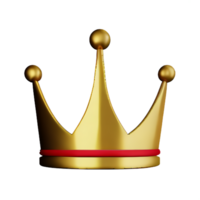 corona 3d icono ilustración png