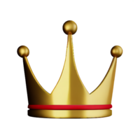 crown 3d icon illustration png