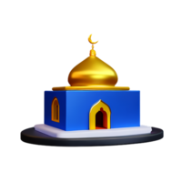 mosque 3d icon illustration png