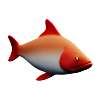 fisk 3d ikon illustration png