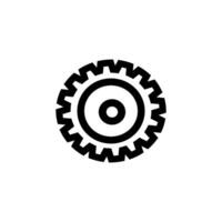 gear icon on a white background vector