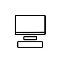 computer icon on a white background vector