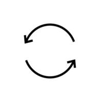 rotating icon on a white background vector