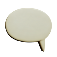 speech bubble 3d icon illustration png