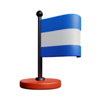 vlag 3d renderen icoon illustratie png