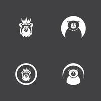 Bear Icon And Symbol Vector Template Illustration