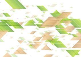 Green brown geometric minimal abstract background vector