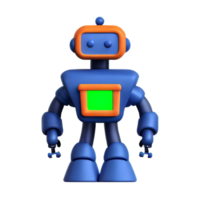 robot 3d rendering icon illustration png