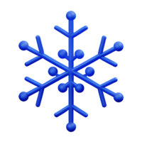 snowflake 3d rendering icon illustration png