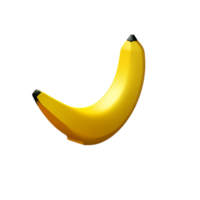 banana 3d Renderização ícone ilustração png