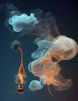 Abstract background, smoke texture design photo