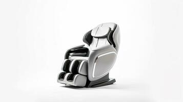 electric massage chair isolated on white background. Generative Ai photo