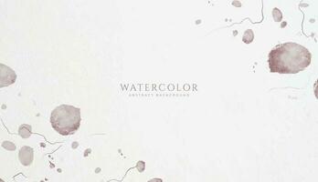 Abstract horizontal watercolor background. Neutral light colored empty space background illustration vector