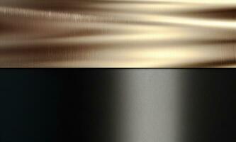conjunto textura de un grupo de metal acanalado antiguo acero brillante antecedentes plata oro color. ai generado. foto