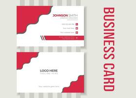 Corporate Business Card Template - Both Side Design vector