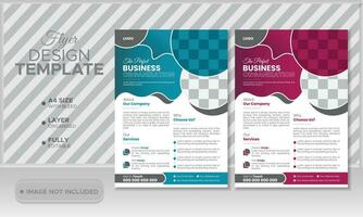 Business brochure flyer design layout template A4, Abstract creative corporate and business flyer, Easy to use and edit. vector