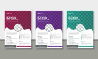 Business brochure flyer design layout template A4, Abstract creative corporate and business flyer, Easy to use and edit. vector