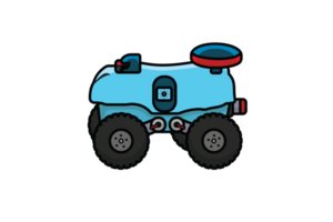 Smart Farming Industry Robot illustration. Farm transportation objects icon concept. Robots in agriculture, farming robot, robot greenhouse. png