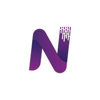 Letter N logo vector icon design template