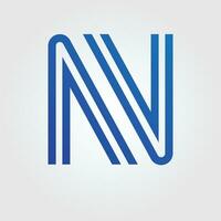 Letter N logo vector icon design template