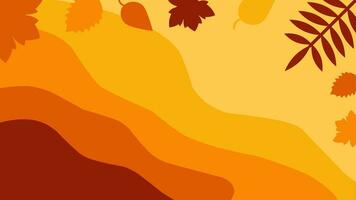 Autumn background vector illustration. Autumn leaves frame background. Fall season design for background, template, landing page or decoration. Fall season frame with maple leaf and autumnal  leaves