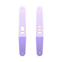 pregnancy test icon. positive and negative result. Vector illustration isolated on white background.