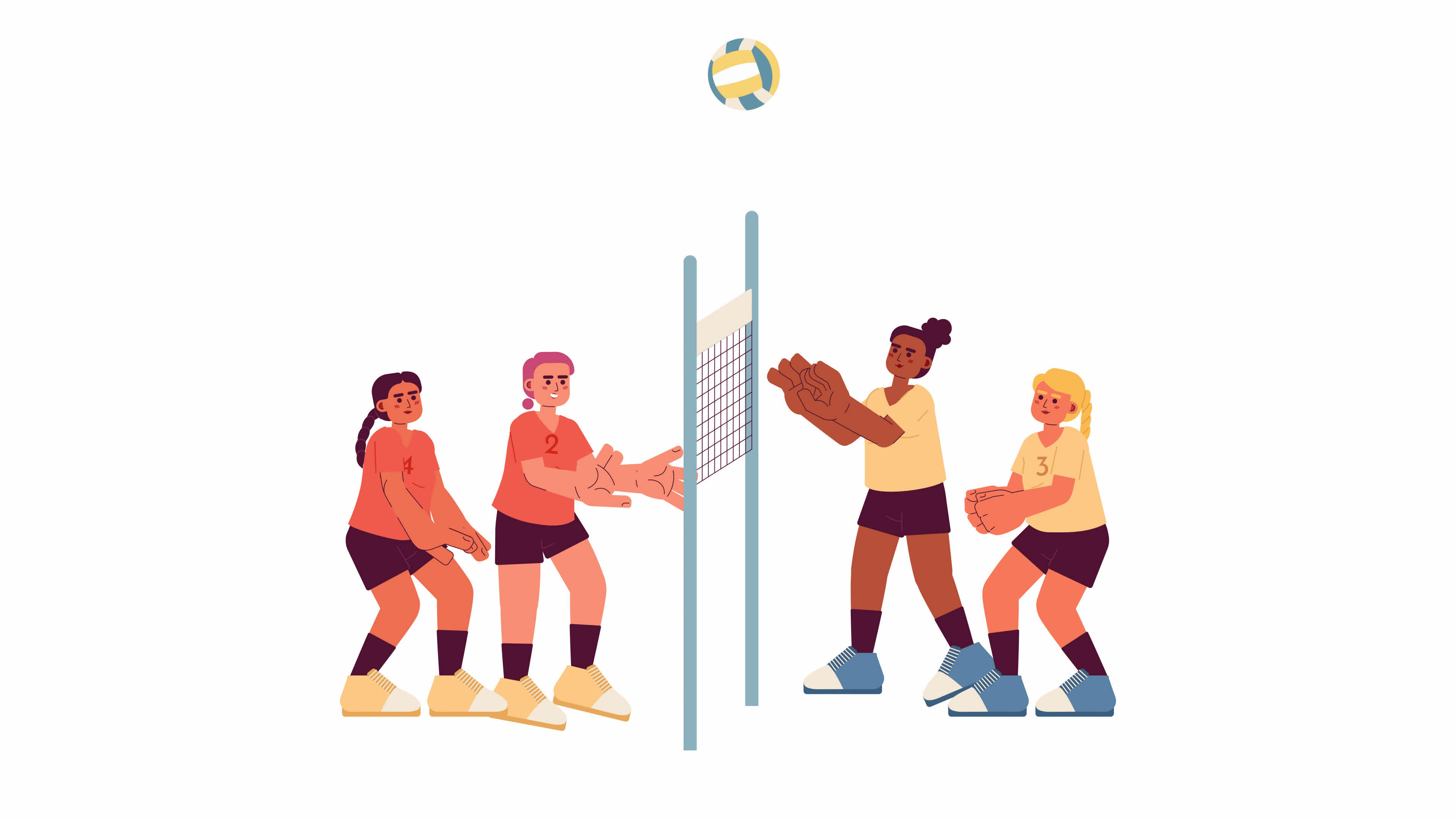 Volleyball Players Characters