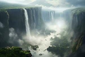 Victoria Falls, Zambezi River, Zimbabwe and Zambia Africa photo