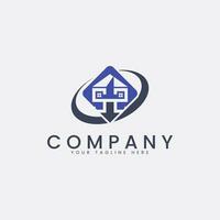 House building logo vector. vector