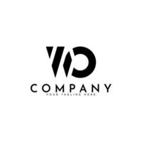 WP letter logo vector. Simple and modern. vector