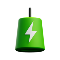 verde elétrico energia 3d verde energia ícone png