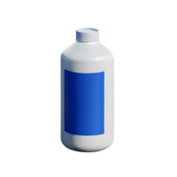 Lait paquet 3d le rendu icône illustration png