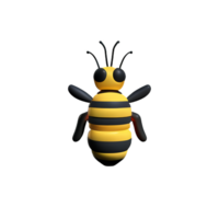 bee 3d rendering icon illustration png