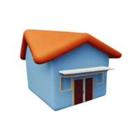 casa 3d icono ilustración png