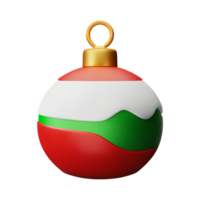 fröhlich Weihnachten 3d Rendern Symbol Illustration png