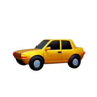 coche 3d ilustración icono png