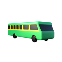 ônibus 3d Renderização ícone ilustração png