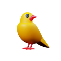 hermosa aves 3d icono ilustración png