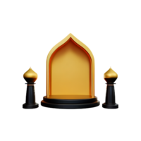 ramadan podium 3d ramadan icon png