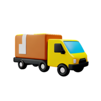 delivery 3d rendering icon illustration png