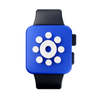 inteligente reloj 3d artificial inteligencia icono png