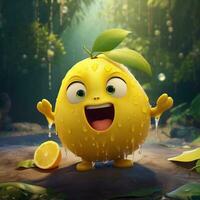 character lemon animation 3d art photo